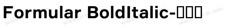 Formular BoldItalic字体转换 Formular BoldItalic字体转换